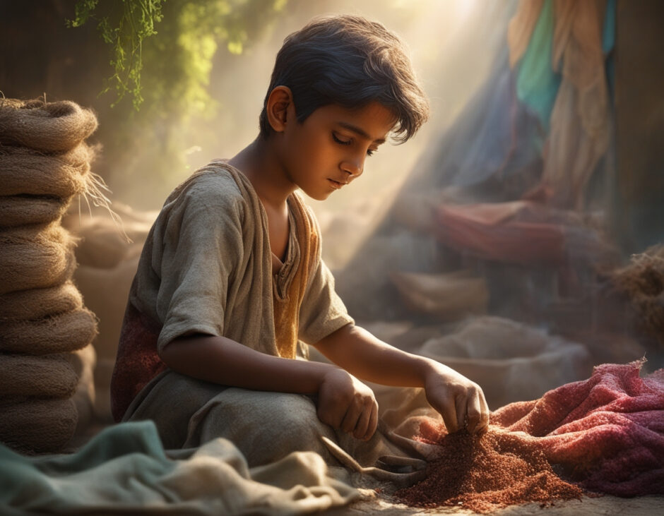 Der kleine Wäscherjunge aus Pakistan